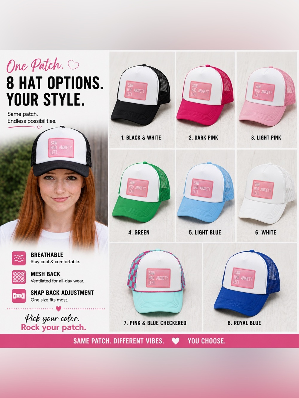 I came, I saw, I had anxiety, I left Trucker / SnapBack Hat